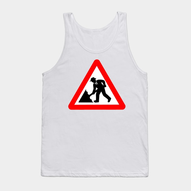 Caution! Men Singin' In The Rain! Tank Top by Hypnogoria